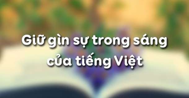 Bộ đề Đọc hiểu Để giữ gìn sự trong sáng của tiếng Việt