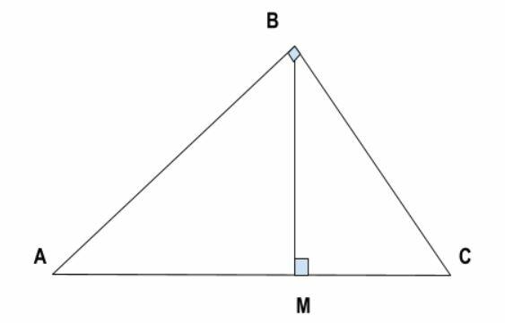 Đường cao trong tam giác vuông có tính chất gì? (ảnh 2)