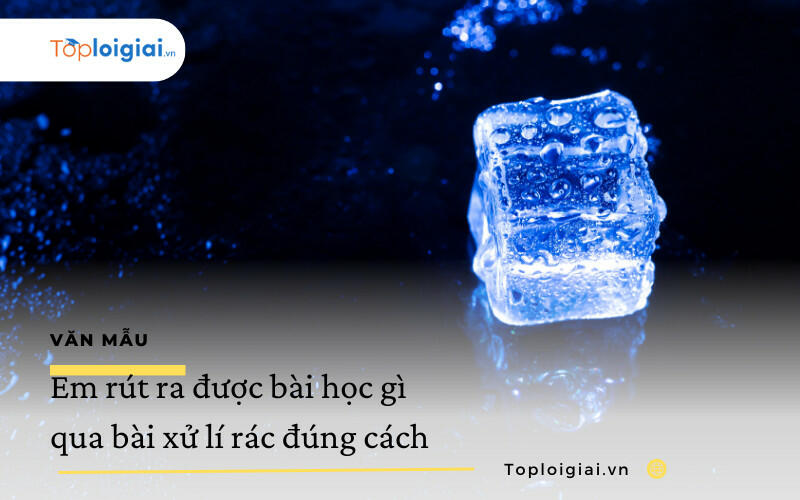 Em rút ra được bài học gì qua Bài xử lí rác đúng cách