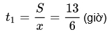 Giải bài toán bằng cách lập hệ phương trình dạng vận tốc hay nhất (ảnh 3)