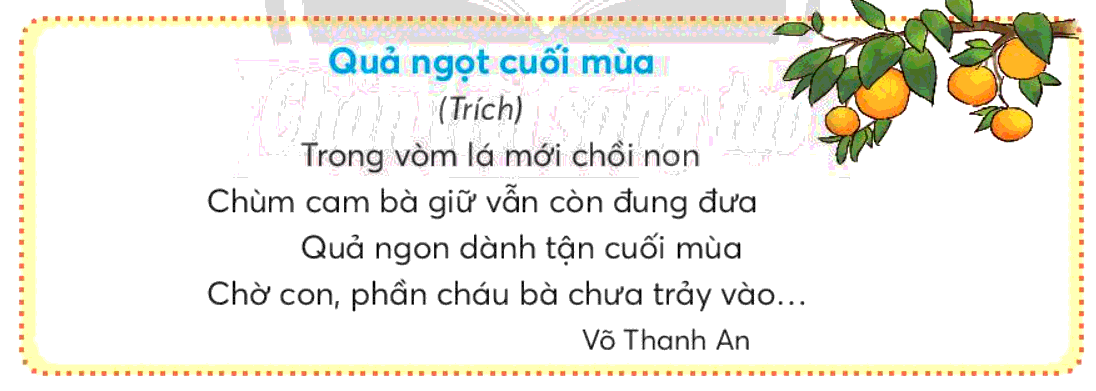 Trả lời câu hỏi Bài 2: Vườn dừa của ngoại Tiếng Việt lớp 3 - Sách mới Chân Trời Sáng Tạo (ảnh 6)