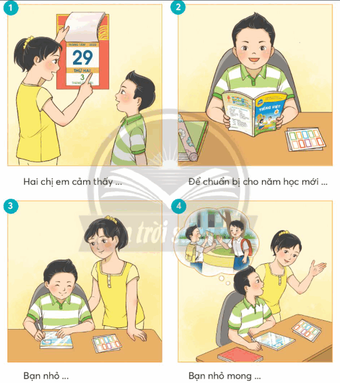 Trả lời câu hỏi Bài 4: Nhớ lại buổi học đầu tiên Tiếng Việt lớp 3 - Sách mới Chân Trời Sáng Tạo (ảnh 4)