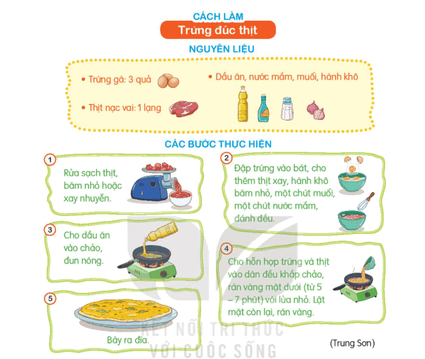 Trả lời câu hỏi Bài 6: Tập nấu ăn Tiếng Việt lớp 3 - Sách mới Kết nối tri thức (ảnh 2)