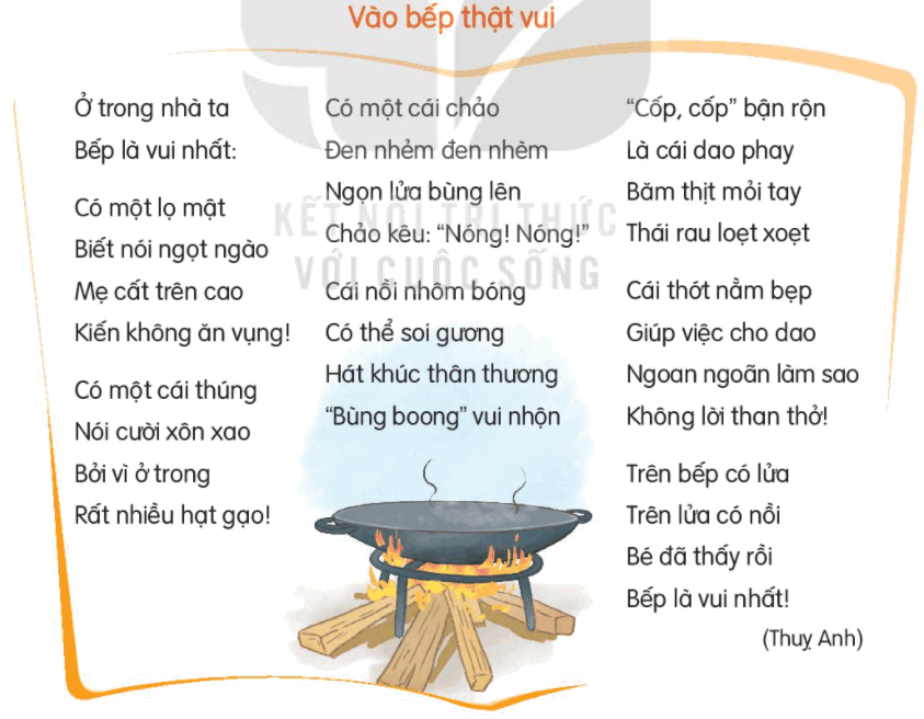 Trả lời câu hỏi Bài 6: Tập nấu ăn Tiếng Việt lớp 3 - Sách mới Kết nối tri thức (ảnh 7)