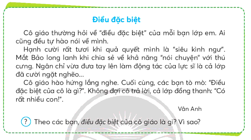 Trả lời câu hỏi Ôn tập cuối học kì I Tiếng Việt lớp 3 - Sách mới Chân Trời Sáng Tạo (ảnh 5)