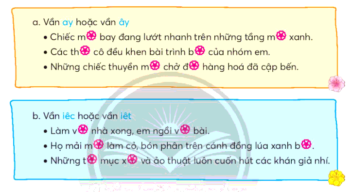 Trả lời câu hỏi Ôn tập giữa học kì 1 Tiếng Việt lớp 3 - Sách mới Chân Trời Sáng Tạo (ảnh 5)