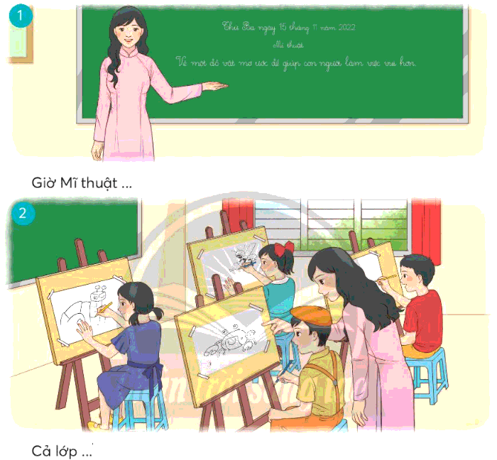 Trả lời câu hỏi Tập 1 Bài 4: Ước mơ màu xanh Tiếng Việt lớp 3 - Sách mới Chân Trời Sáng Tạo (ảnh 2)