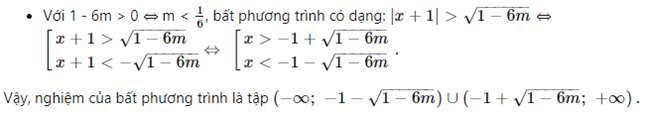 Giải và biện luận bất phương trình bậc hai với tham số m hay nhất (ảnh 6)