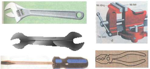 Hãy nêu cách sử dụng các dụng cụ tháo, lắp và kẹp chặt?