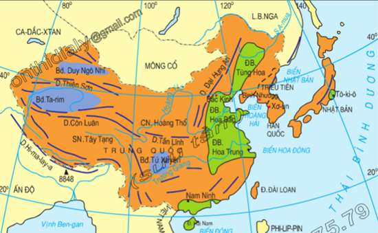 Hãy phân biệt sự khác nhau về khí hậu giữa các phần của khu vực Đông Á