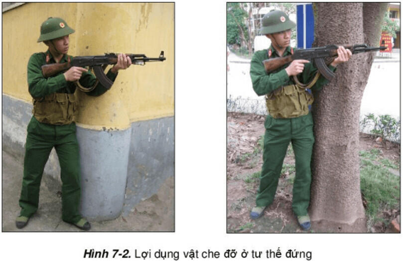 Hãy quan sát và nêu một số vật che khuất, che đỡ trong khuôn viên trường em