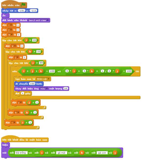 Hướng dẫn giải một số bài tập Scratch lớp 5 (ảnh 4)