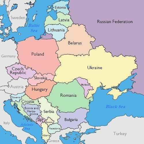 Khu vực Đông Âu gồm những quốc gia nào?