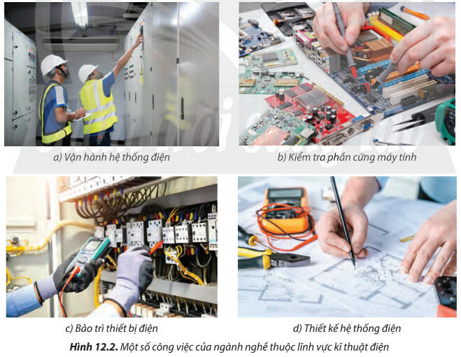 Lý thuyết Công nghệ 8 Chân trời sáng tạo Bài 12: Ngành nghề phổ biến trong lĩnh vực kĩ thuật điện