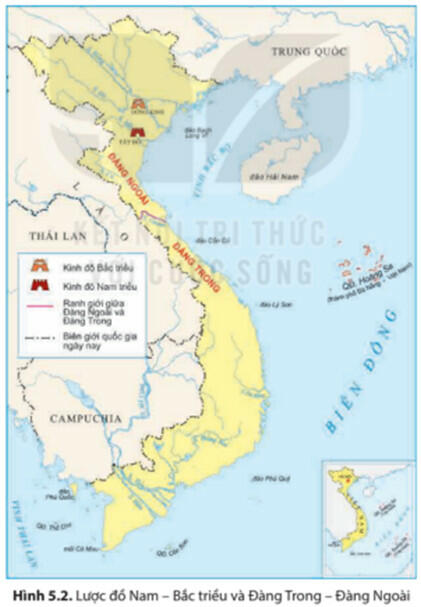 Lý thuyết Lịch sử 8 Kết nối tri thức Bài 5: Cuộc xung đột Nam - Bắc triều và Trịnh - Nguyễn