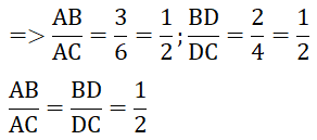 Lý thuyết tính chất đường phân giác của tam giác (ảnh 6)