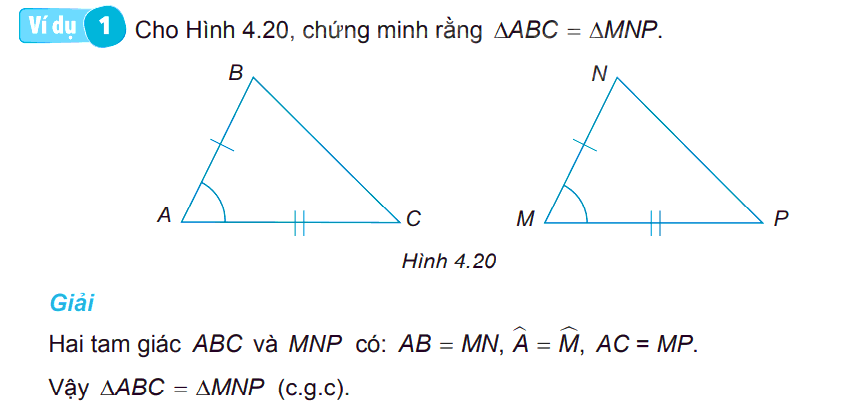 Lý thuyết Toán 7 Bài 14 Trường hợp bằng nhau thứ hai và thứ ba của tam giác