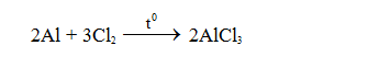Nhôm có đầy đủ tính chất hóa học của kim loại như:  - Tác dụng với phi kim:  + Al tác dụng với O2 tạo thành nhôm oxit. (ảnh 2)