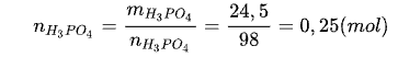 Nêu cách tính số mol theo khối lượng và theo thể tích (ảnh 7)