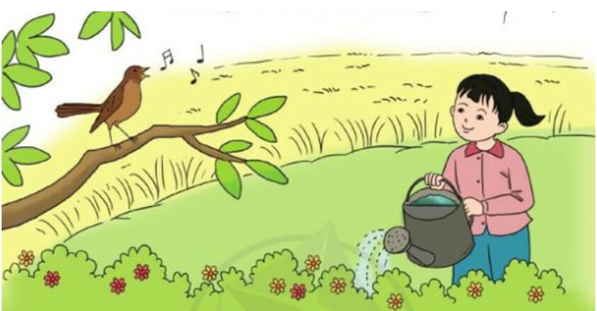 Nêu cảm nhận của em về bức tranh thiên nhiên trong bài Tiếng chim buổi sáng