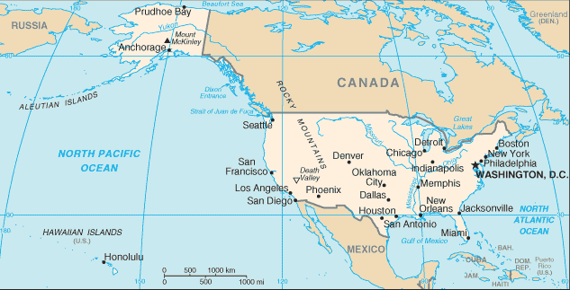 Ngoài phần đất ở trung tâm bắc mĩ có diện tích hơn 8 triệu km2 