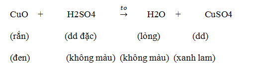 Phương trình hóa học Cu +  H2SO4