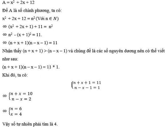 [CHUẨN NHẤT] Số chính phương là gì và bài tập liên quan (ảnh 3)