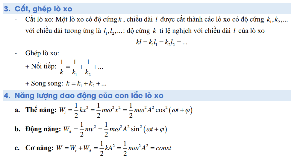 Sơ đồ tư duy Vật lý 11 Chương 1: Dao động