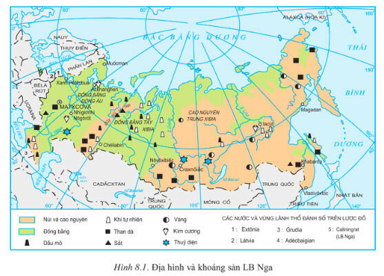 Soạn Địa 11 Bài 8 ngắn nhất: Liên bang Nga (Tiết 1, 2, 3)