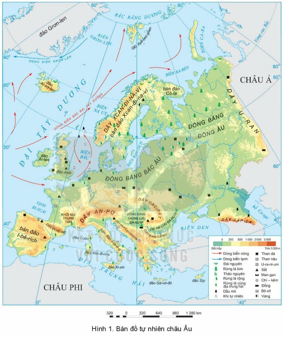 Soạn Địa 7 Bài 1: Vị trí địa lí, đặc điểm tự nhiên châu Âu - Kết nối tri thức (ảnh 4)