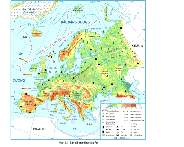 Soạn Địa 7 Bài 1: Vị trí địa lí, phạm vi và đặc điểm tự nhiên Châu Âu - Cánh Diều (ảnh 2)