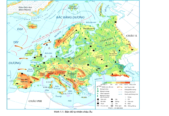 Soạn Địa 7 Bài 1: Vị trí địa lí, phạm vi và đặc điểm tự nhiên Châu Âu - Cánh Diều (ảnh 6)