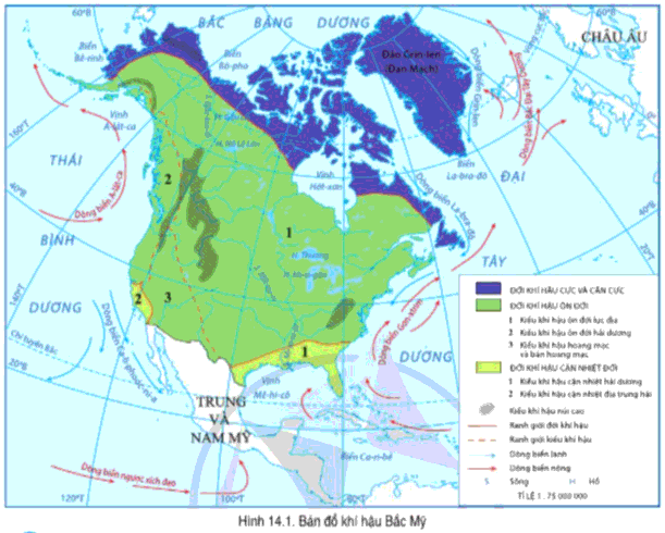 [Sách mới] Soạn Địa 7 Bài 14: Đặc điểm tự nhiên Bắc Mỹ - Cánh Diều (ảnh 2)
