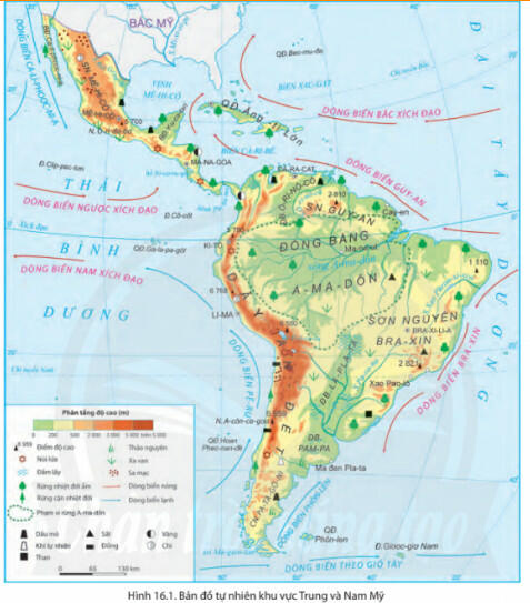 Soạn Địa 7 Bài 16: Thiên nhiên Trung và Nam Mỹ - Chân trời sáng tạo