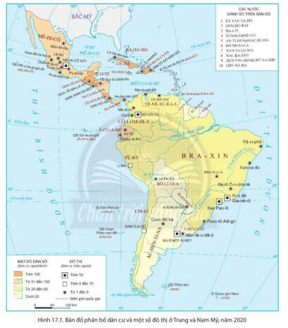 Soạn Địa 7 Bài 17: Đặc điểm dân cư Trung và Nam Mỹ, văn đề đô thị hoá, văn hoá Mỹ Latinh - Chân trời sáng tạo