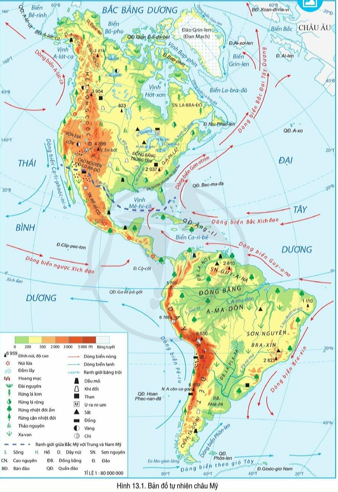 [Sách mới] Soạn Địa 7 Bài 17: Đặc điểm thiên nhiên Trung và Nam Mỹ - Cánh Diều