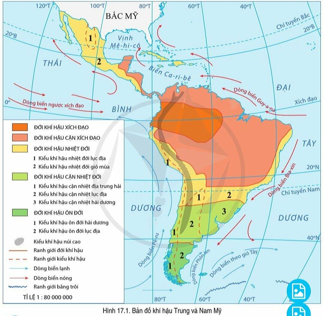 [Sách mới] Soạn Địa 7 Bài 17: Đặc điểm thiên nhiên Trung và Nam Mỹ - Cánh Diều (ảnh 2)