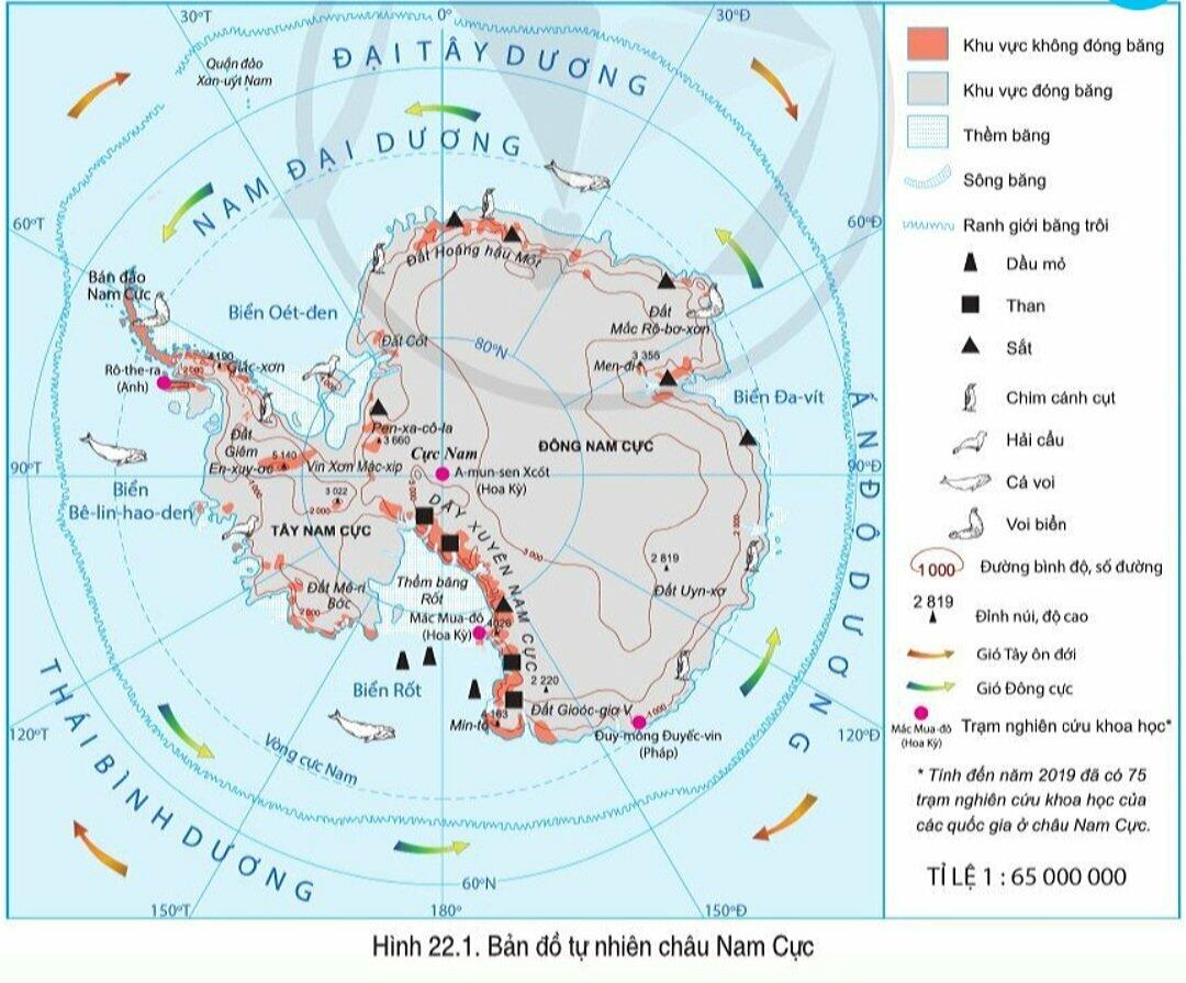 [Sách mới] Soạn Địa 7 Bài 22: Châu Nam Cực - Cánh Diều