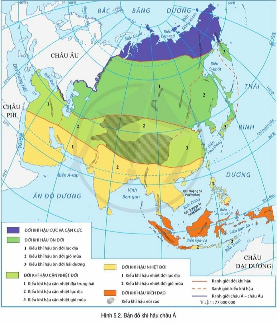 Soạn Địa 7 Bài 7: Bản đồ chính trị châu Á. Các khu vực của châu Á - Cánh Diều (ảnh 3)