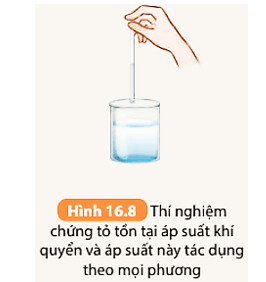 Soạn KHTN 8 Bài 16: Áp suất chất lỏng. Áp suất khí quyển 