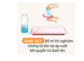 Soạn KHTN 8 Bài 16: Áp suất chất lỏng. Áp suất khí quyển 