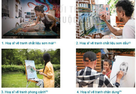 Soạn Mĩ thuật 8 Kết nối tri thức Bài 15 Nghành, nghề liên quan đến mĩ thuật tạo hình