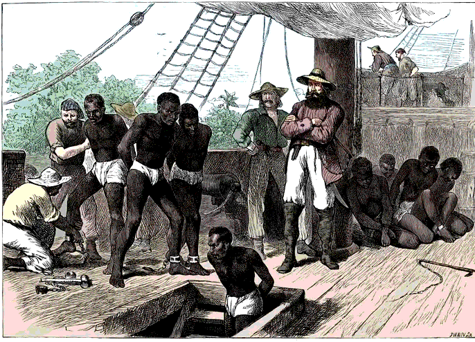 Sự kiện đánh dấu sự bắt đầu của thời kỳ mua bán nô lệ ở châu Phi là Chuyến tàu chở nô lệ châu Phi đầu tiên đến Bồ Đào Nha năm 1441.