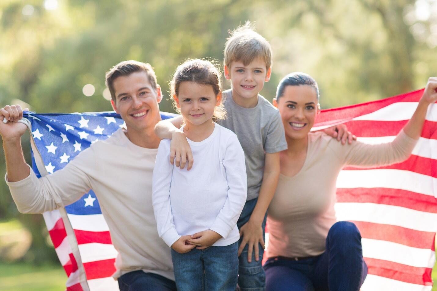 The United States has many different types of families