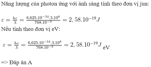 [CHUẨN NHẤT] Theo thuyết lượng tử ánh sáng, phát biểu nào sau đây là sai? (ảnh 8)