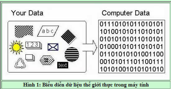 Thông tin đưa vào máy tính dưới dạng dãy bit. Như vậy khi đưa vào máy tính, phải mã hoá thông tin...