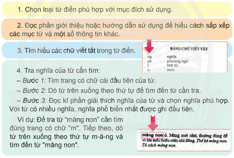 Tiếng Việt 4 Chân trời sáng tạo Tập 1: Sử dụng từ điển