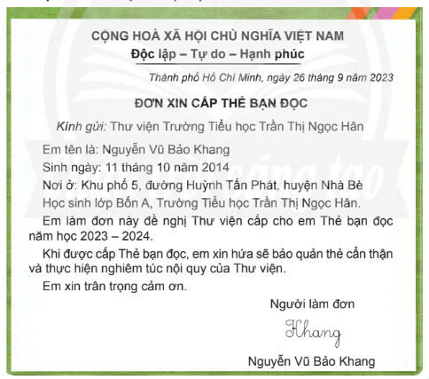 Tiếng Việt 4 Chân trời sáng tạo Tập 1:  Viết đơn