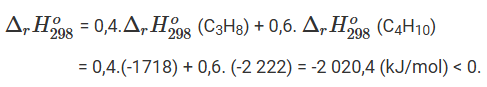 Tính biến thiên enthalpy của phản ứng đốt cháy 1 mol ethanol và 1 mol khí gas (ảnh 4)