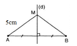 Tính chất của đường phân giác vuông góc của đoạn thẳng (ảnh 7)